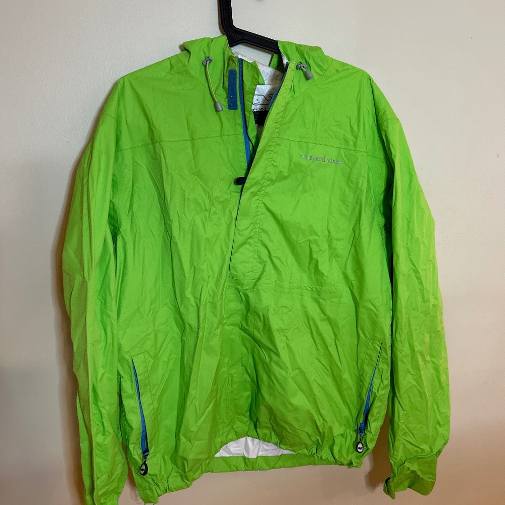 Vineyard Vines Rain Jacket Lime Green (S)